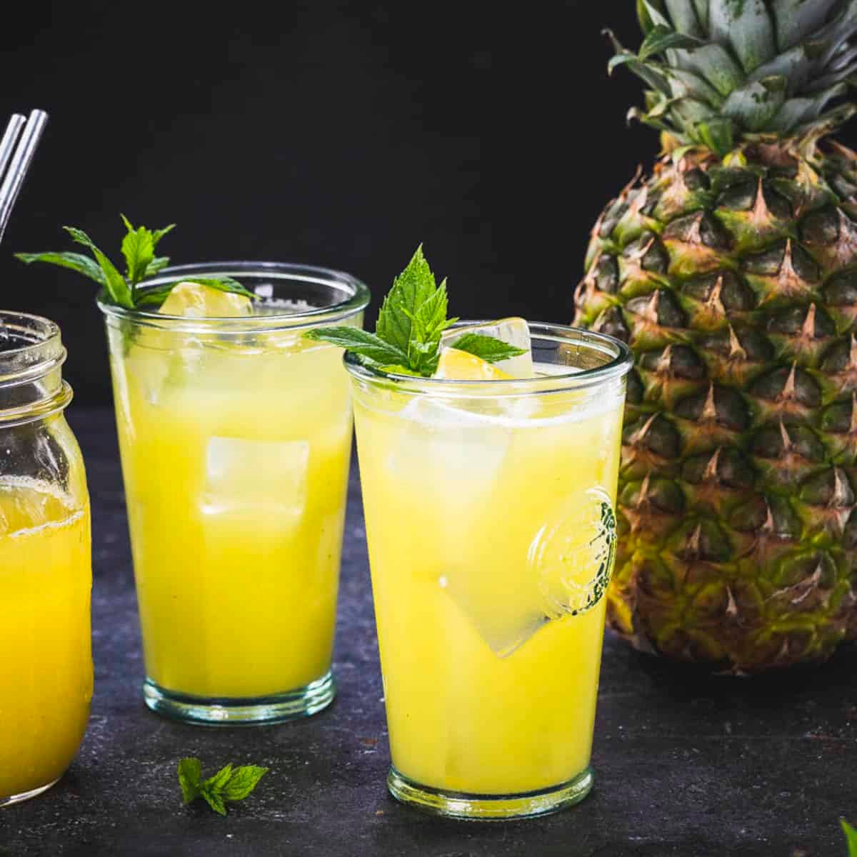 2 Fresh Pineapple Juice